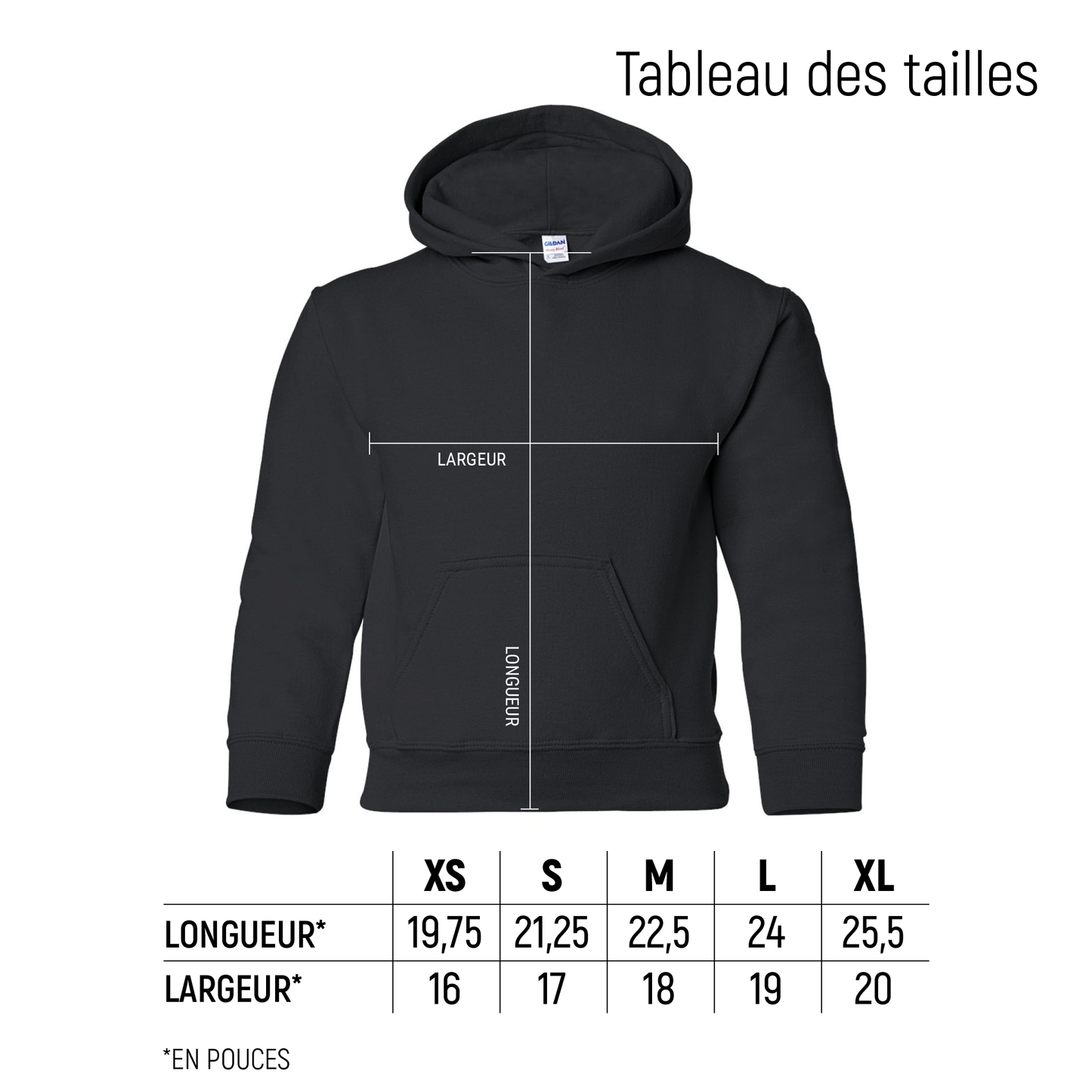 Hoodie noir LARUE 2025 - Junior