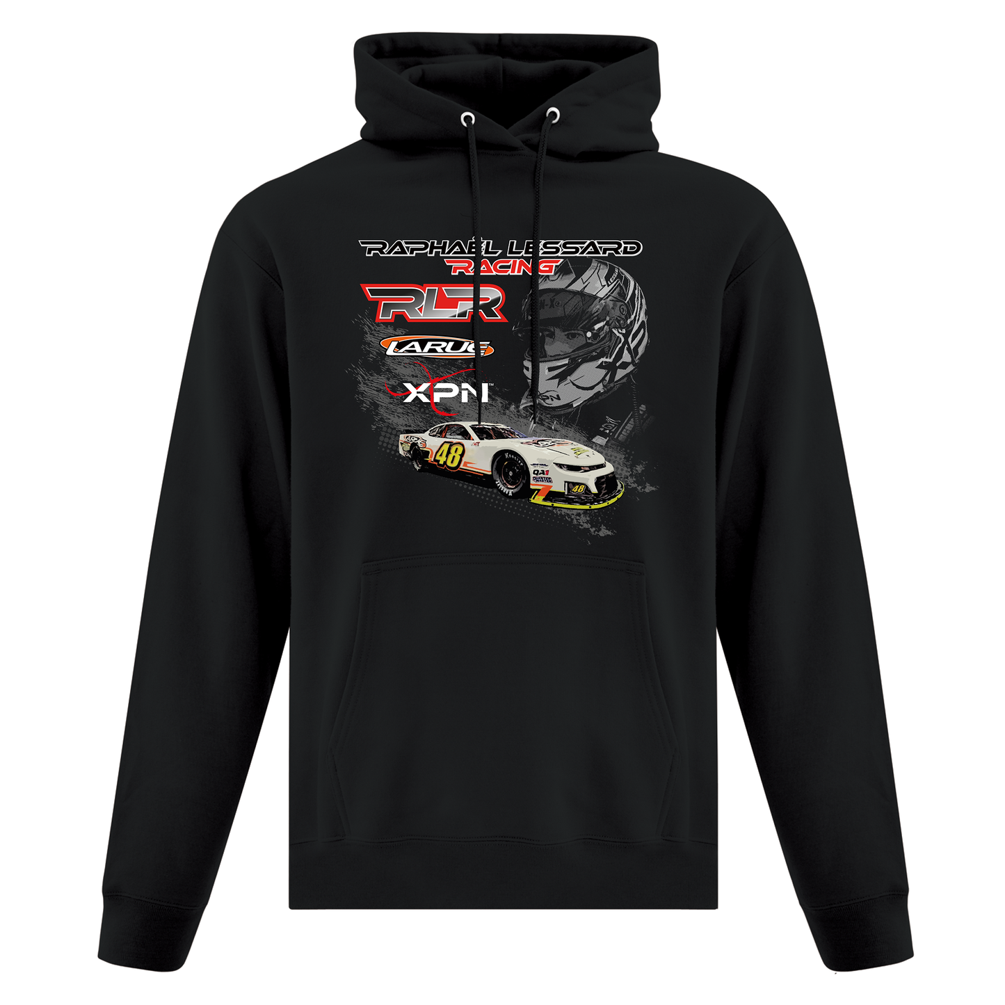 Hoodie noir unisexe - voiture 2024