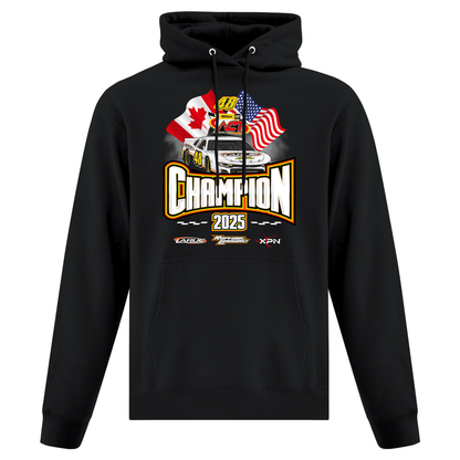 Hoodie noir CHAMPION 2025 - Unisexe