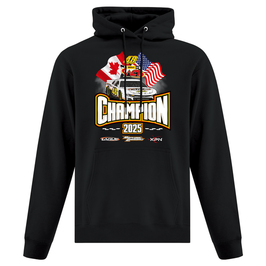 Hoodie noir CHAMPION 2025 - Unisexe